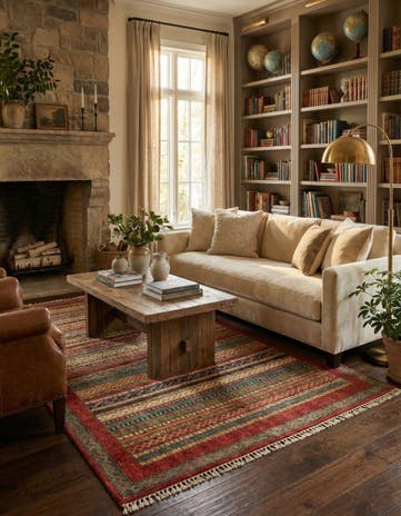 5' 1 x 6' 5 Hand Knotted Ariana Ziegler Rug