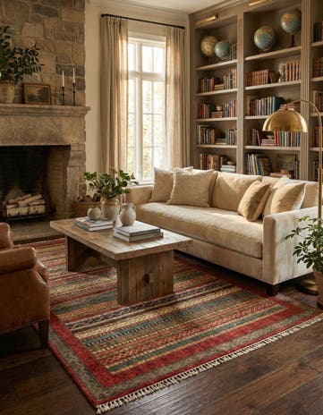 5' 1 x 6' 5 Hand Knotted Ariana Ziegler Rug