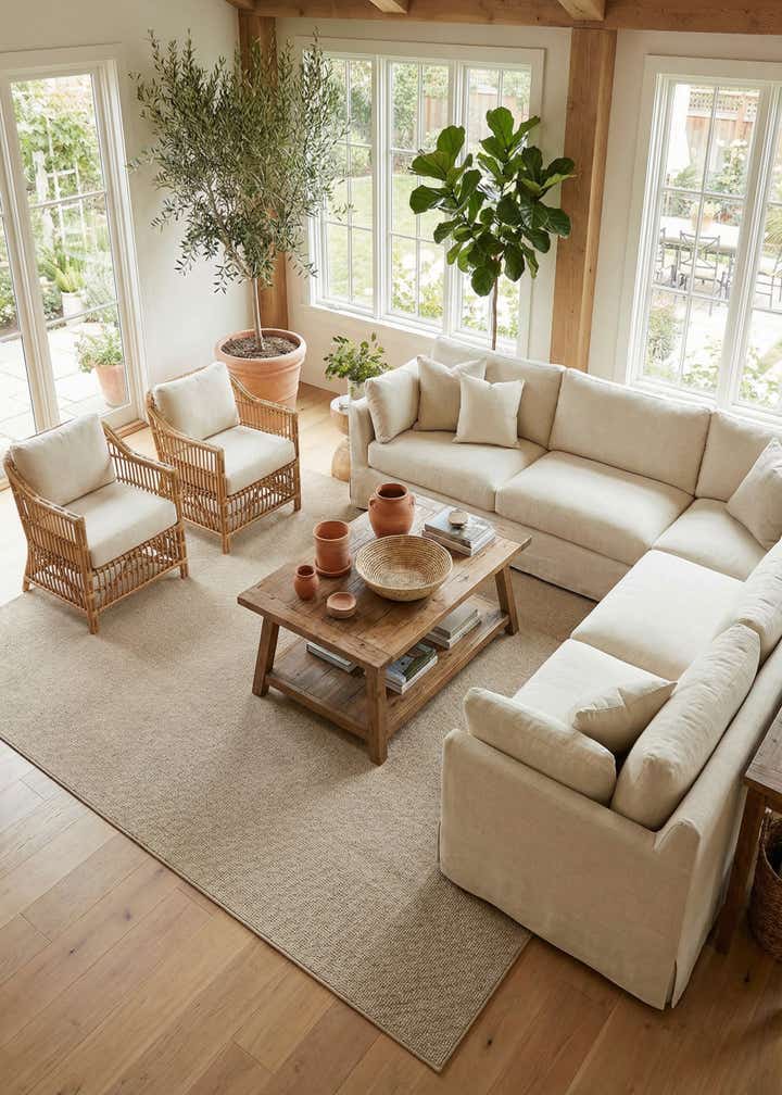 9' x 12' Easy-Clean Solid Indoor / Outdoor Rug