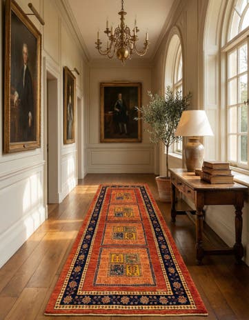 2' 11 x 9' 3 Luribaft Wool Runner Rug
