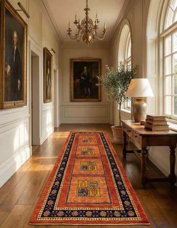 2' 11 x 9' 3 Luribaft Wool Runner Rug