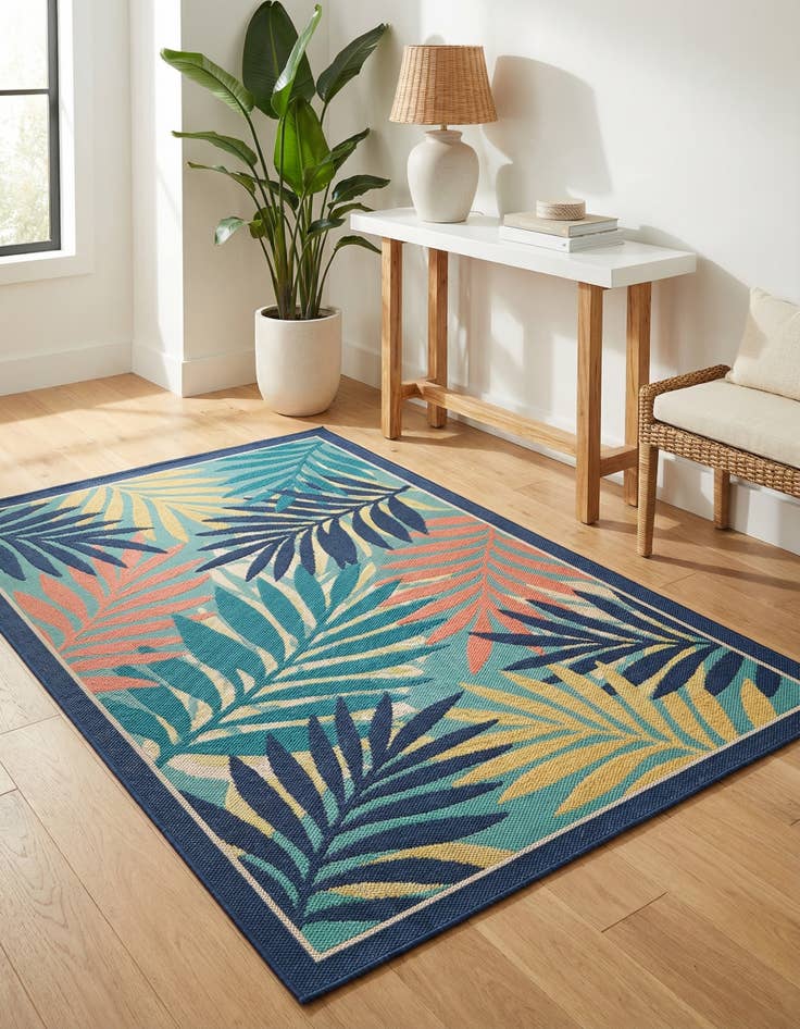 Detail image of 2' x 3'  Washable Belize Indoor / Outdoor Rug