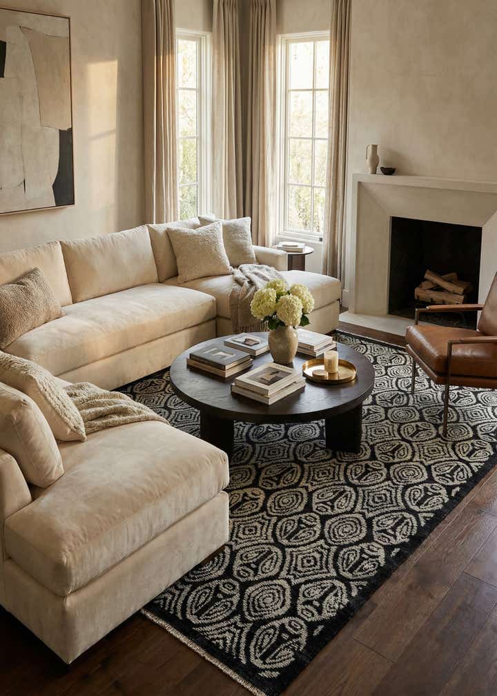 8' 6 x 10' 2 Hand Knotted Darya Wool Rug