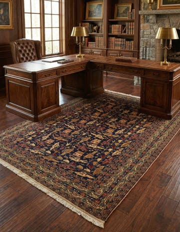6' 4 x 9' 2 Hand Knotted Kazak Rug