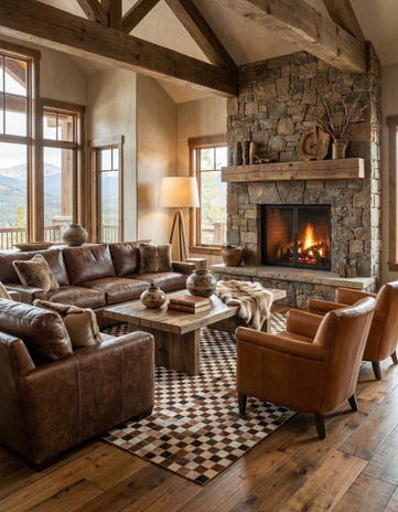 5' x 7' 11 Cowhide Stocks Rug