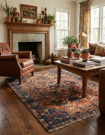 3' 9 x 5' 5 Hand Knotted Balouch Wool Rug