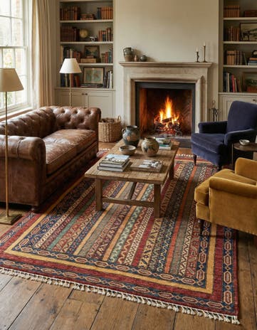 4' 9 x 6' 4 Hand Knotted Ariana Ziegler Rug