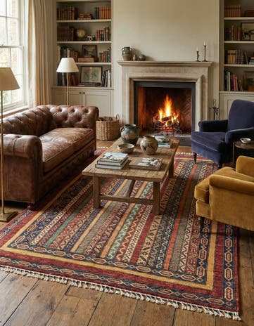 4' 9 x 6' 4 Hand Knotted Ariana Ziegler Rug