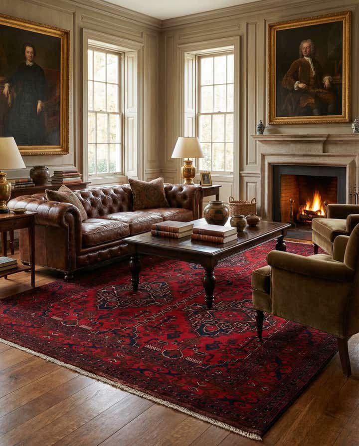 6' 7 x 9' 11 Hand Knotted Khal Mohammadi Wool Rug