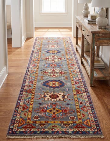 2' 7 x 9' 5 Hand Knotted Kazak Runner Rug