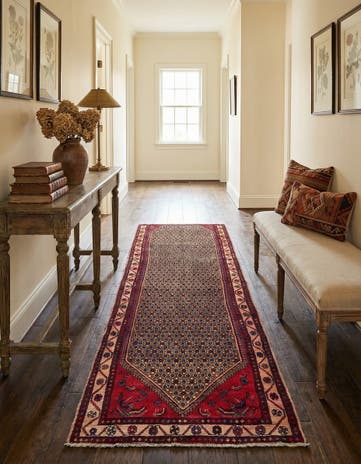 3' 8 x 10' 9 Hand Knotted Koliaei Persian Wool Runner Rug