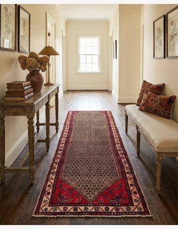 3' 8 x 10' 9 Hand Knotted Koliaei Persian Wool Runner Rug