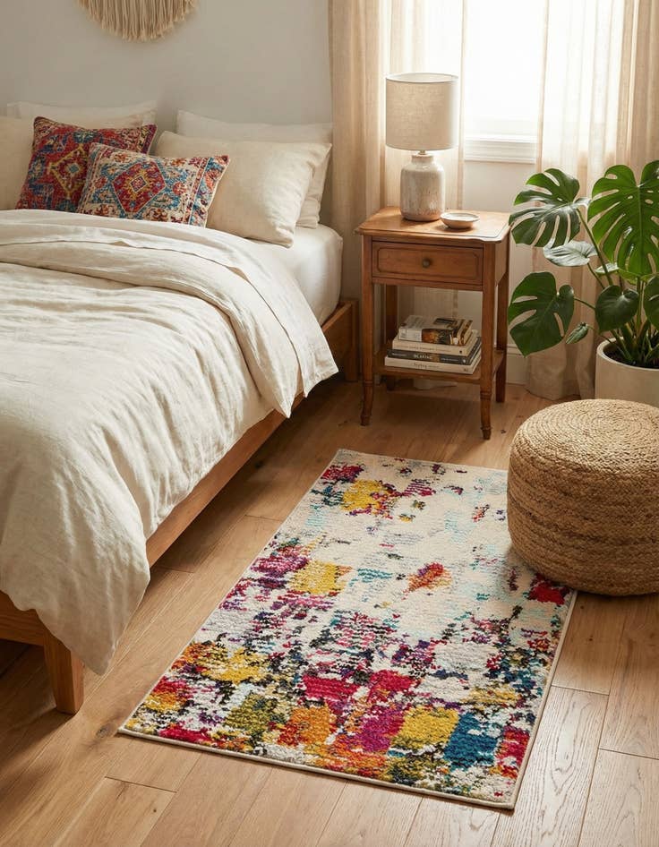 Detail image of 1' 4 x 1' 4  Washable Casablanca Sample Rug