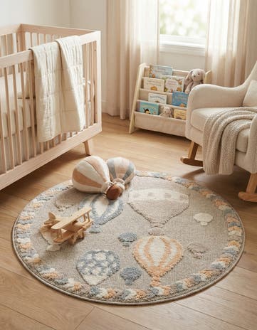 Whimsy Kids Round Rug