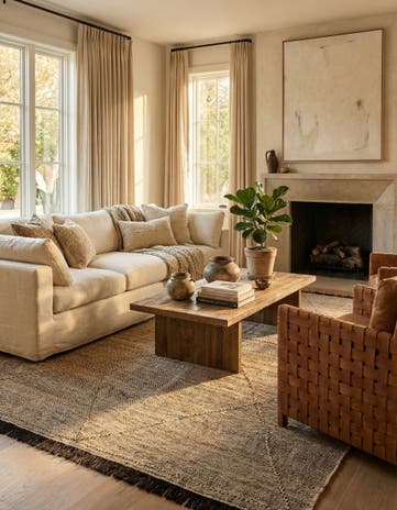 7' x 9' 8 Hand Knotted Moroccan Wool Rug