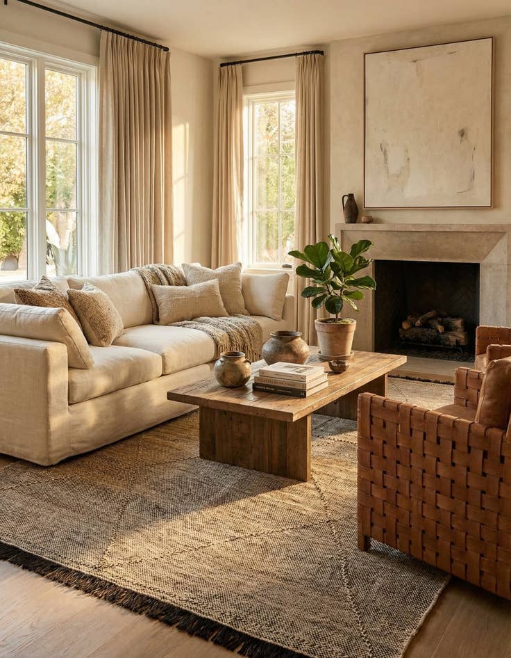 Detail image of 7' x 9' 8  Hand Knotted Moroccan Wool Rug