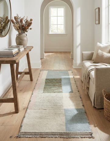 3' 2 x 9' 2 Hand Knotted Moroccan Wool Runner Rug