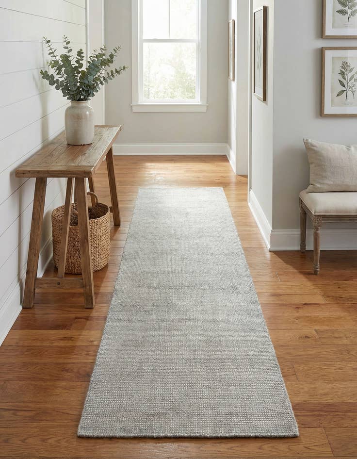 Detail image of  2' x 8'  Hand Woven Jill Zarin English Manor Farmhouse Wool Runner Rug