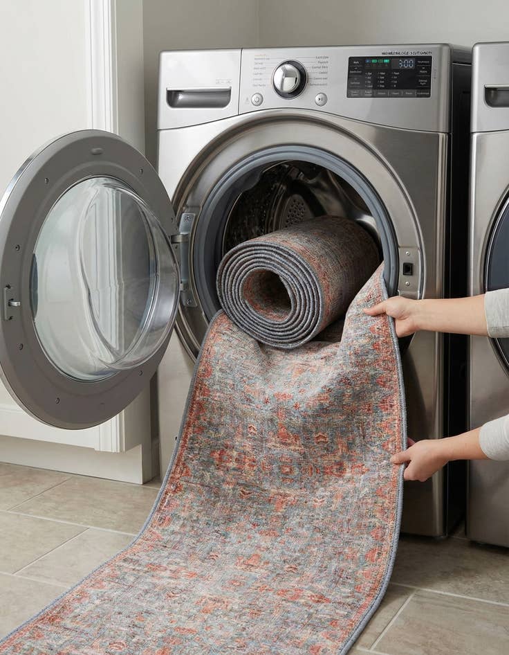 Detail image of  2' x 10'  Washable Nostalgia Runner Rug