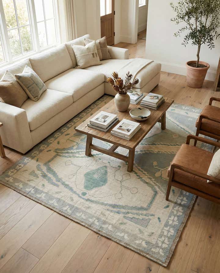 8' 8 x 10' Hand Knotted Moroccan Wool Rug