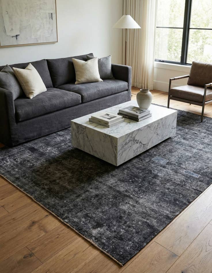 Detail image of 9' 5 x 12' 8 Hand Knotted Ultra Vintage Persian Wool Rug