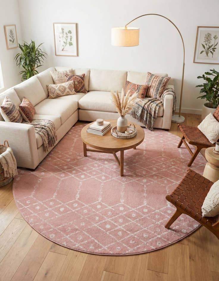 Detail image of 10' x 10' Paxon Trellis Round Rug