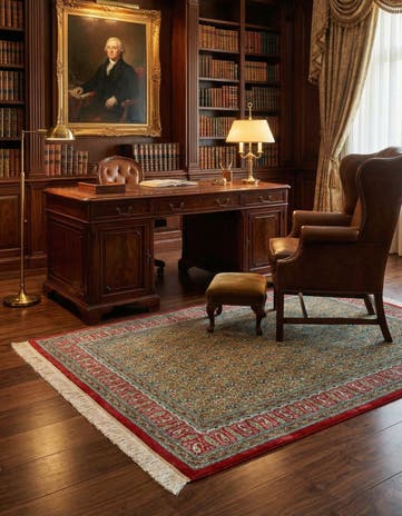 3' 3 x 4' 8 Ghom Silk Rug