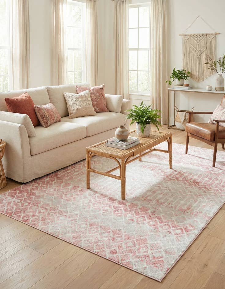 Detail image of  7' 10 x 11' Bohemian Trellis Rug