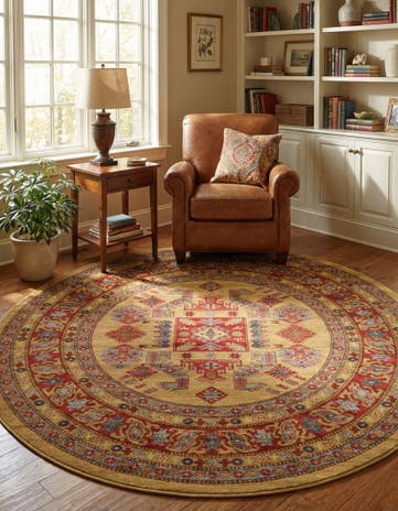 Beige Sara Round Rug