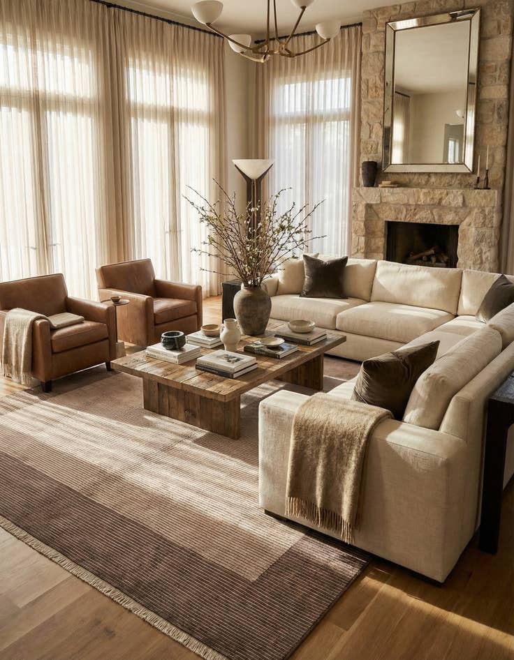 Detail image of  9' 7 x 13' 1  Hand Knotted Darya Wool Rug