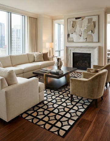 5' 3 x 7' 7 Cowhide Rug
