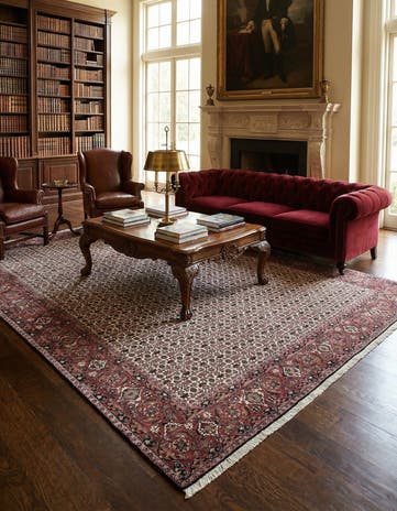 6' 7 x 9' 9 Bidjar With Silk Rug
