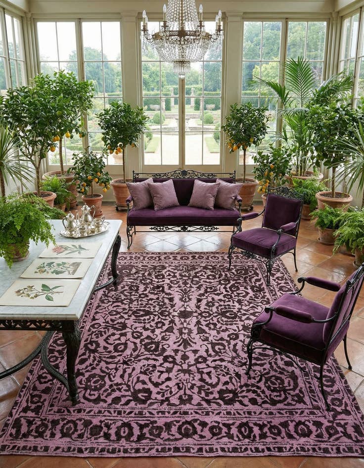 Detail image of 9' 4 x 10' 5 Vintage Royal Wool Rug