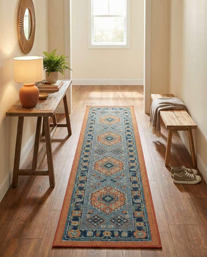 2' x 8' Easy-Clean Baja Indoor / Outdoor Runner Rug
