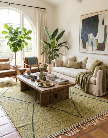 6' 5 x 10' 2 Hand Knotted Moroccan Wool Rug