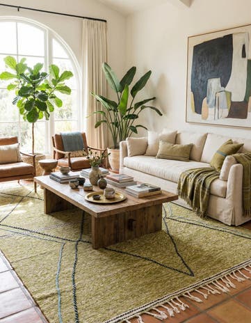 6' 5 x 10' 2 Hand Knotted Moroccan Wool Rug