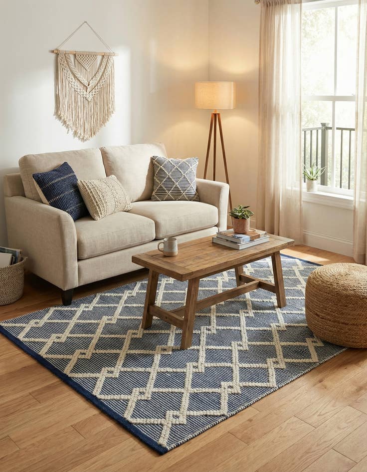 Detail image of 4' 1 x 6' 1  Hand Knotted Jill Zarin Dorset Rug