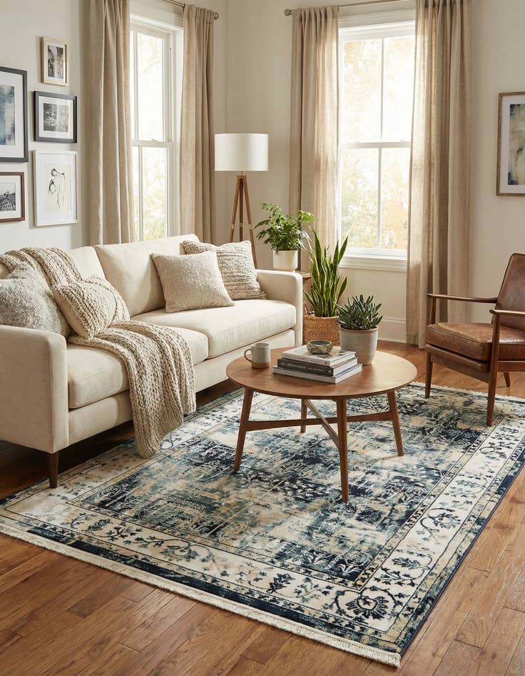 Detail image of 4' x 6' Nain Design Rug