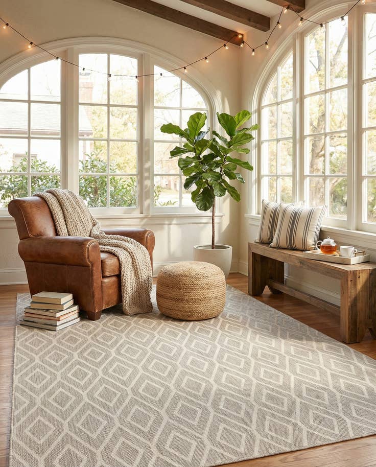 Detail image of 7' x 10' Easy-Clean Jill Zarin Turks and Caicos Indoor / Outdoor Rug