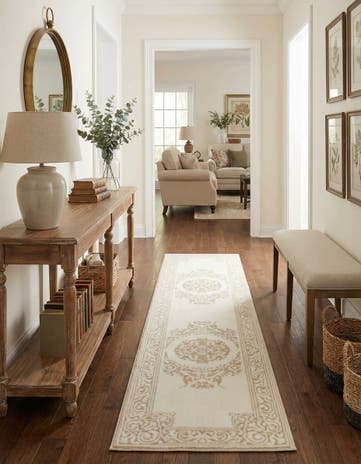Snow White Hermitage Runner Rug