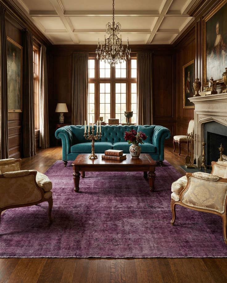 Detail image of 8' 9 x 11' 8 Vintage Royal Wool Rug