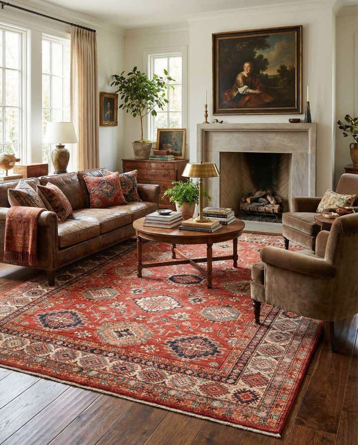 5' 10 x 8' Hand Knotted Kazak Oriental Rug
