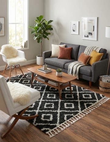 5' 3 x 8' Athena Shag Rug