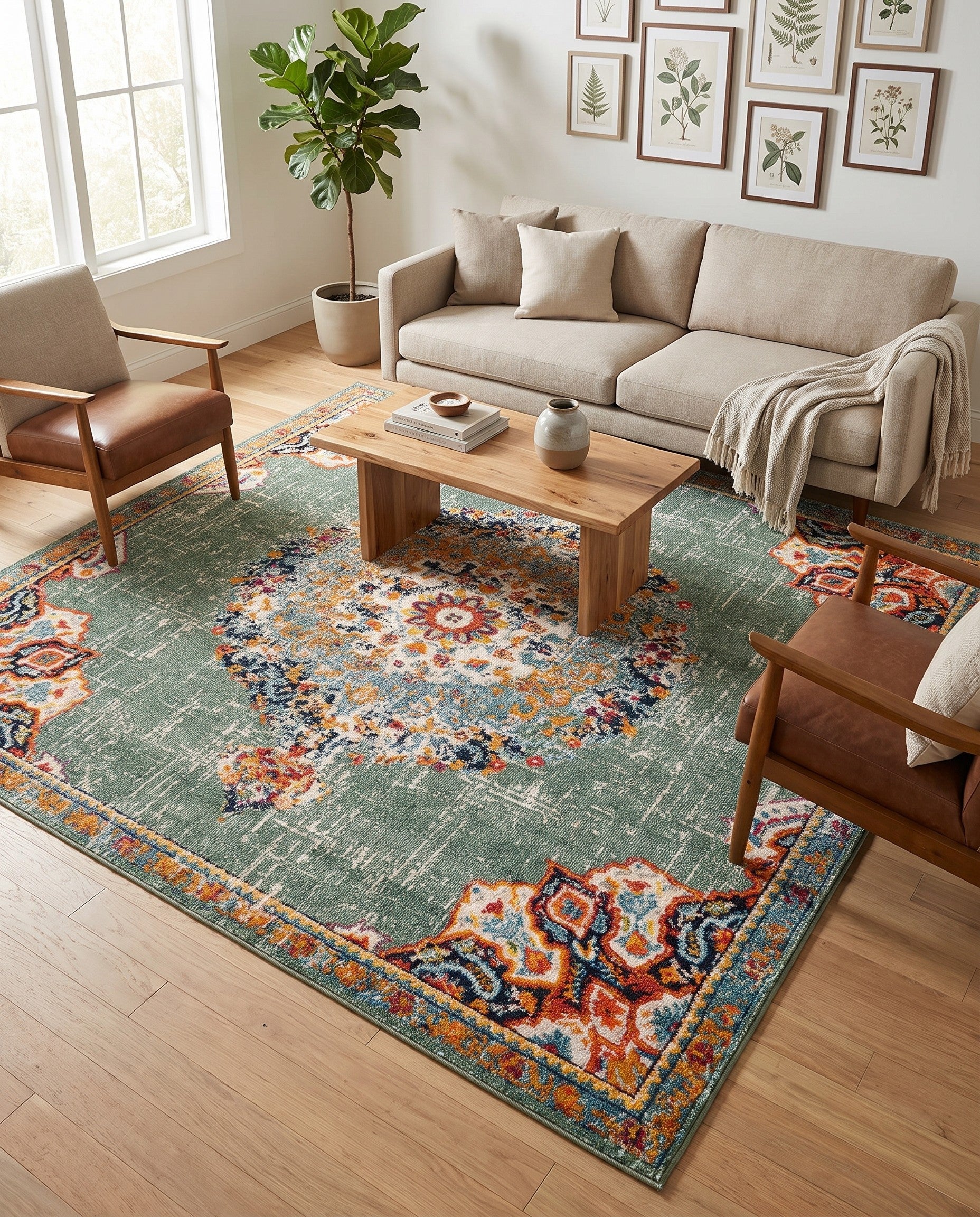 7' 10 x 7' 10 Carrington Square Rug