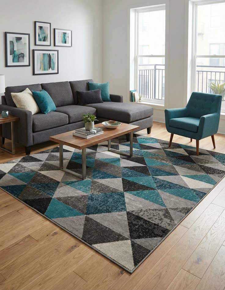 Detail image of  5' 3 x 8' Valencia Rug