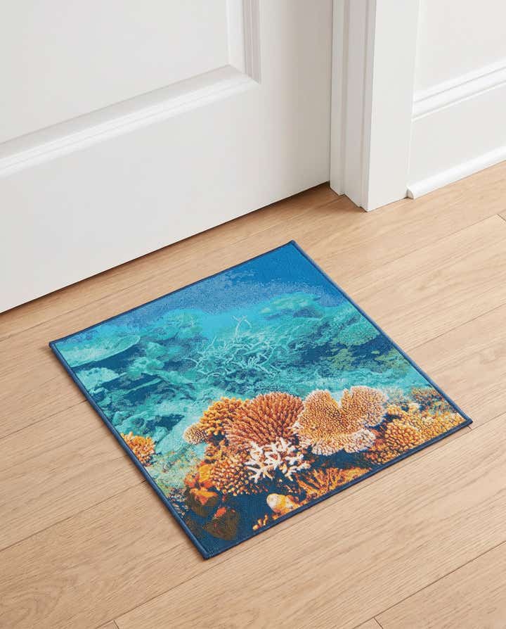 1' 4 x 1' 4 Easy-Clean Coastal Indoor / Outdoor Sample Rug