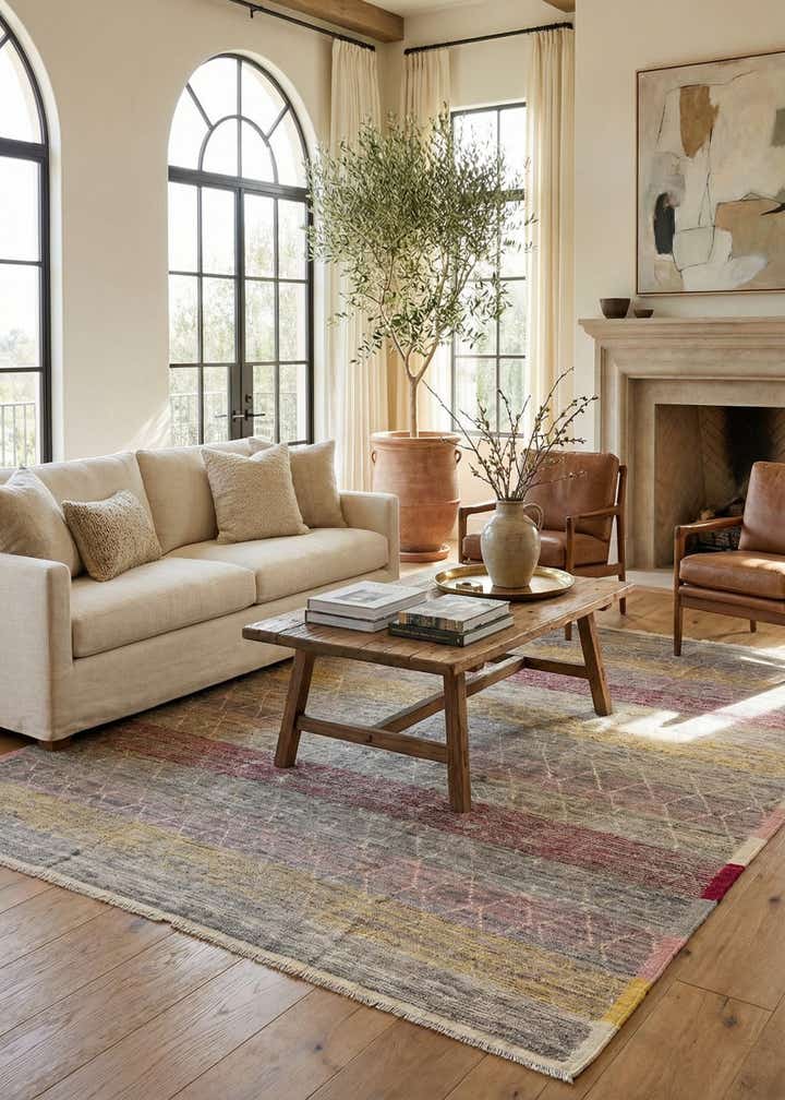 9' 10 x 12' 3 Hand Knotted Moroccan Wool Rug