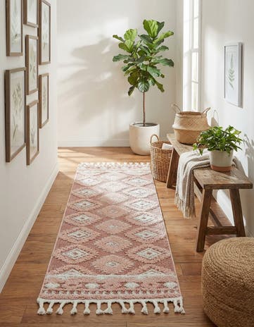 Pink Boho Runner Rug