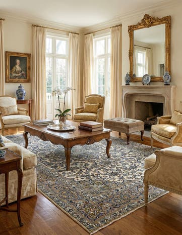 7' 1 x 10' 7 Kashan Wool Rug