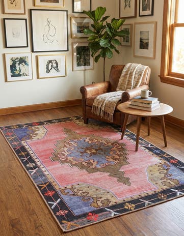 3' 6 x 5' 6 Washable Timeless Rug
